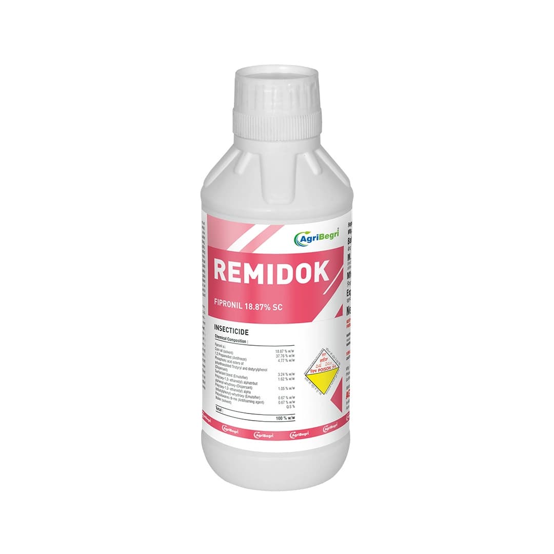 remidok - Fipronil 18.87% SC Insecticide, Compatible with Other Insecticides and Fungicides