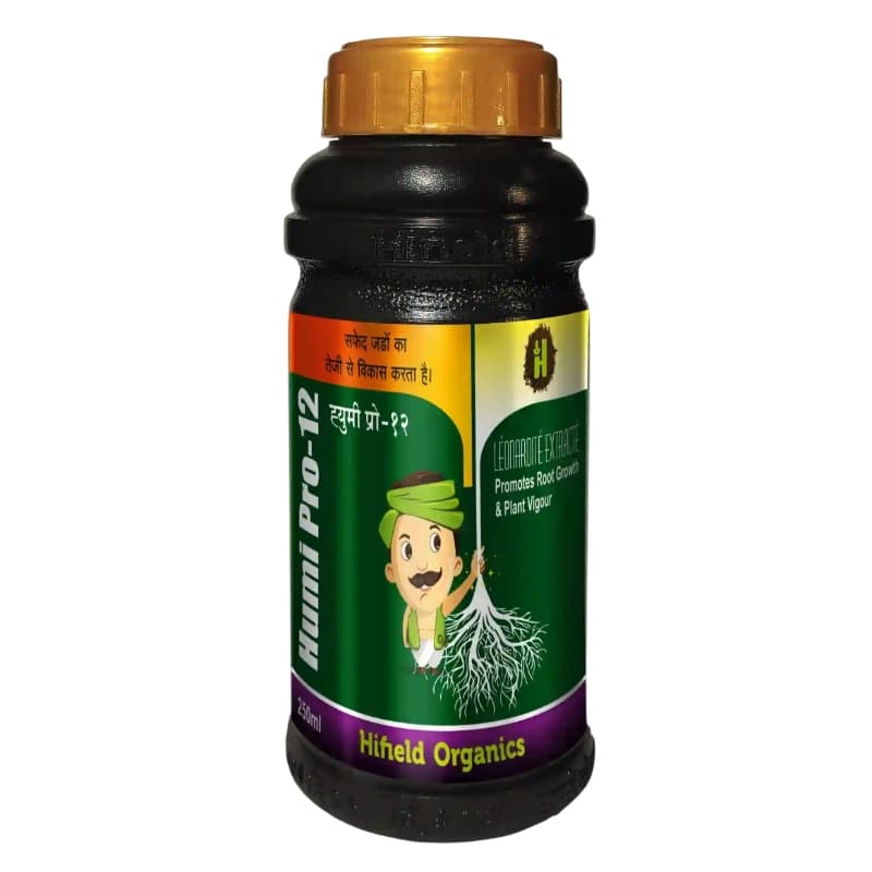 Humi Pro 12 (Humic Acid + Fulvic Acid) Flowering, Fruiting, Root Growth, Suitable for Drip, Foliar Spray and Drenching
