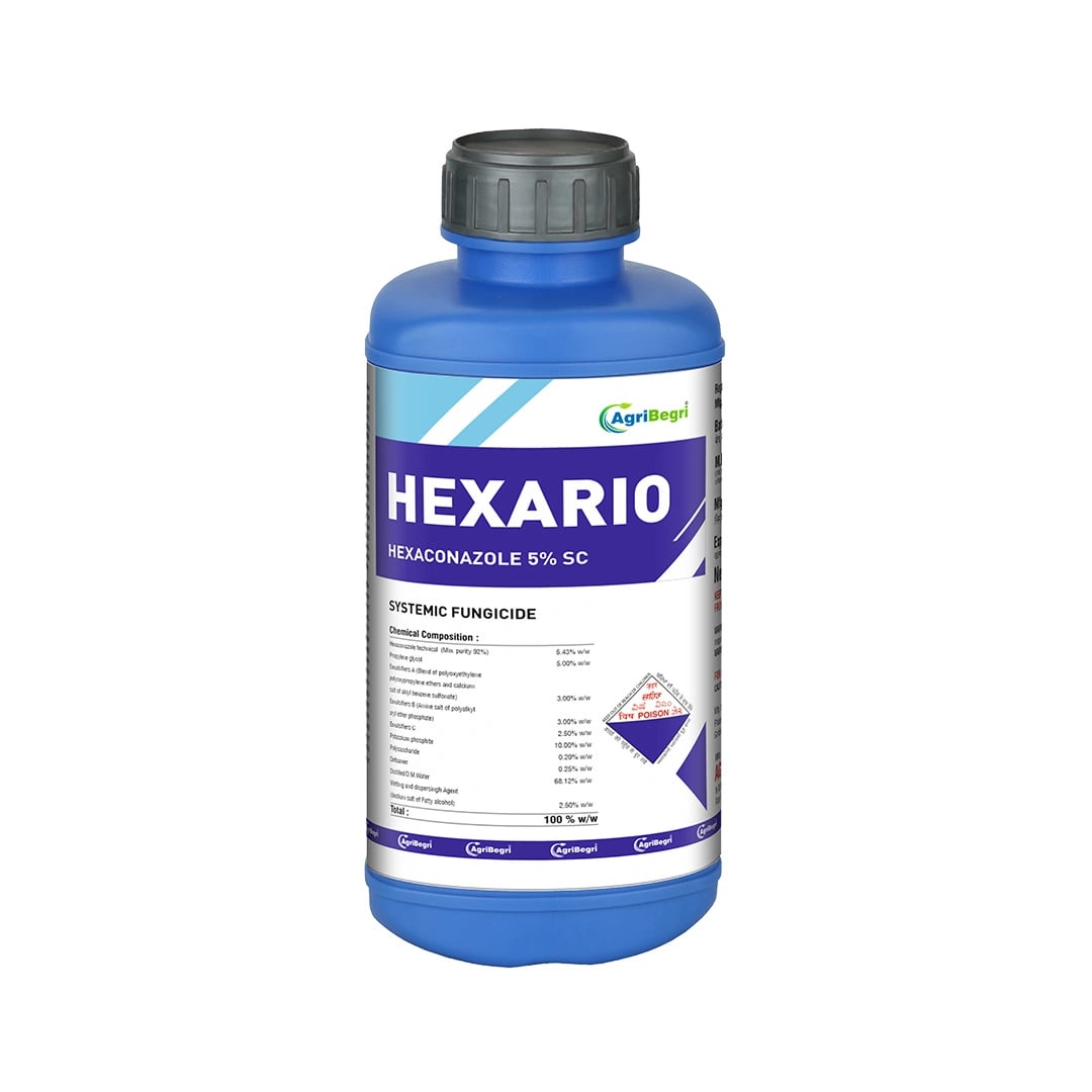 Hexario - Hexaconazole 5% SC, Provides Protection Against Powdery Mildew and Sheath Blight